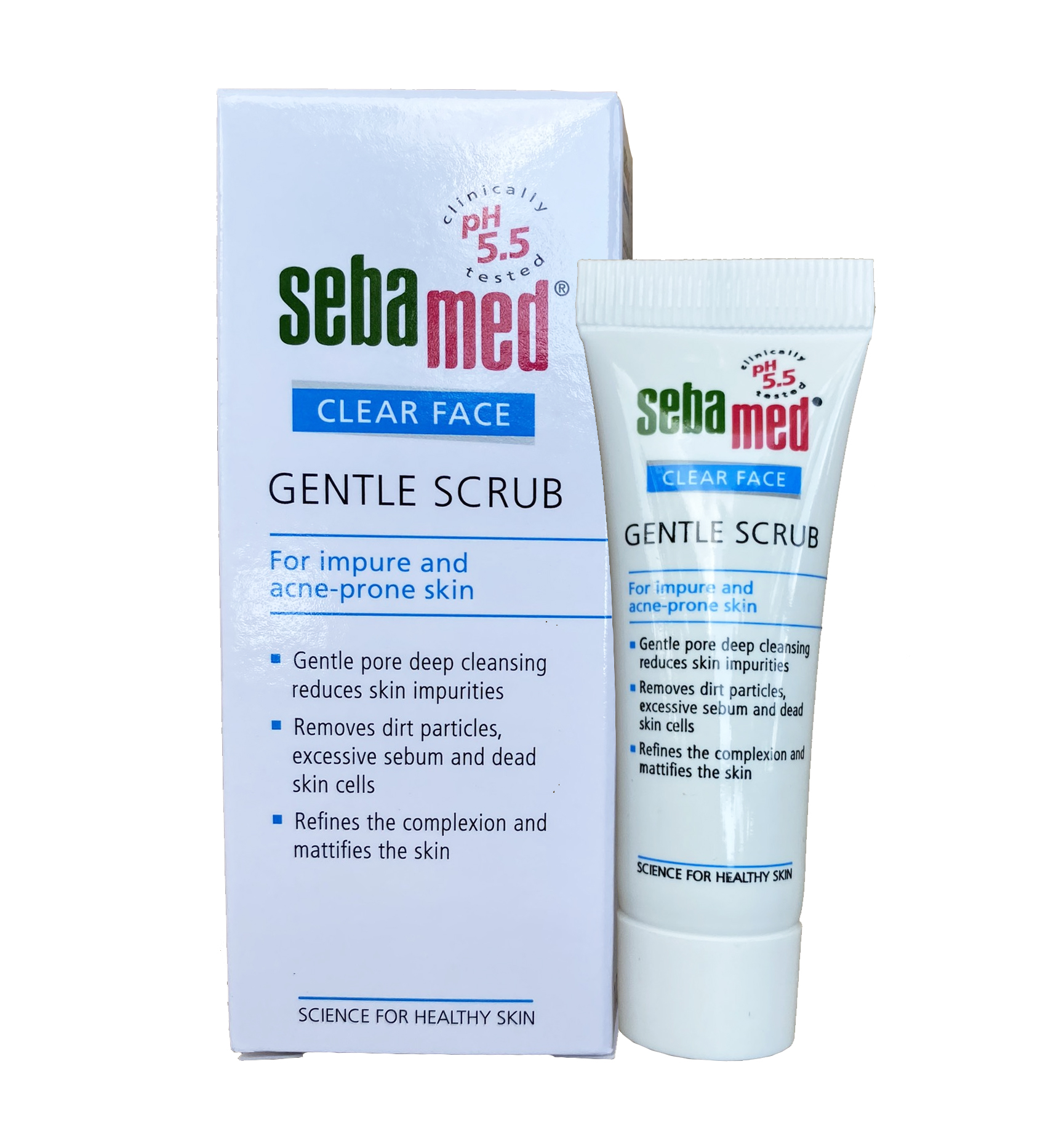 Tẩy tế bào chết Sebamed pH5.5 Clear Face Gentle Scrub 10ml