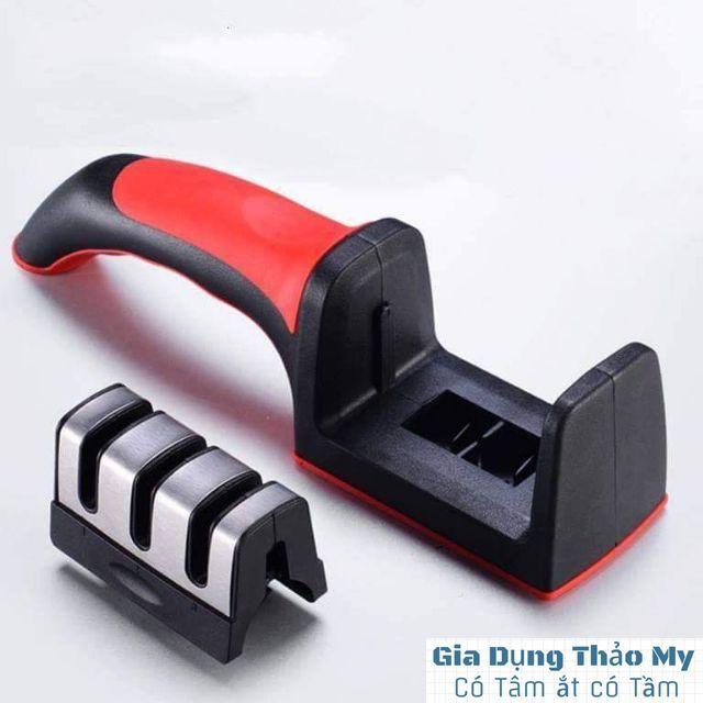 Dụng cụ mài dao, kéo cầm tay 3 rãnh