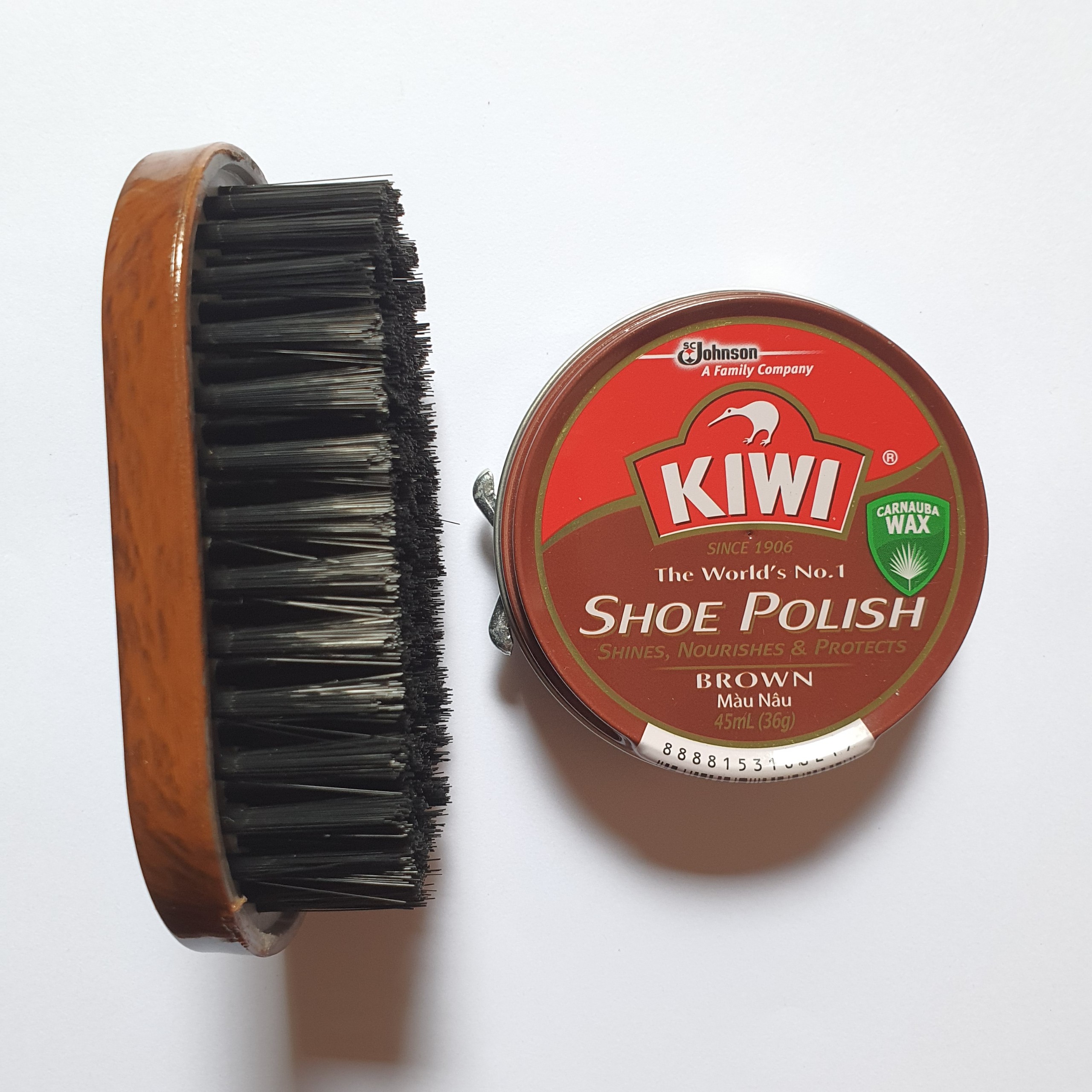 Combo Bàn Chải Đánh Giày + Xi Kiwi, Aromax, Starwax Nhập Khẩu Thái Lan, Hàn Quốc, Malaysia