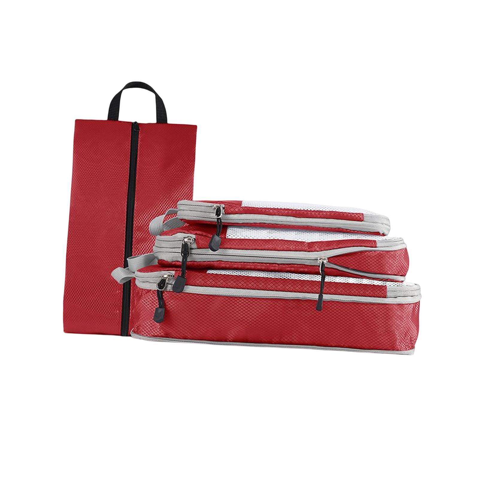 4 Pieces Lightweight Luggage Packing Organizer Bags Suitcase Organizer Bags Set for Home