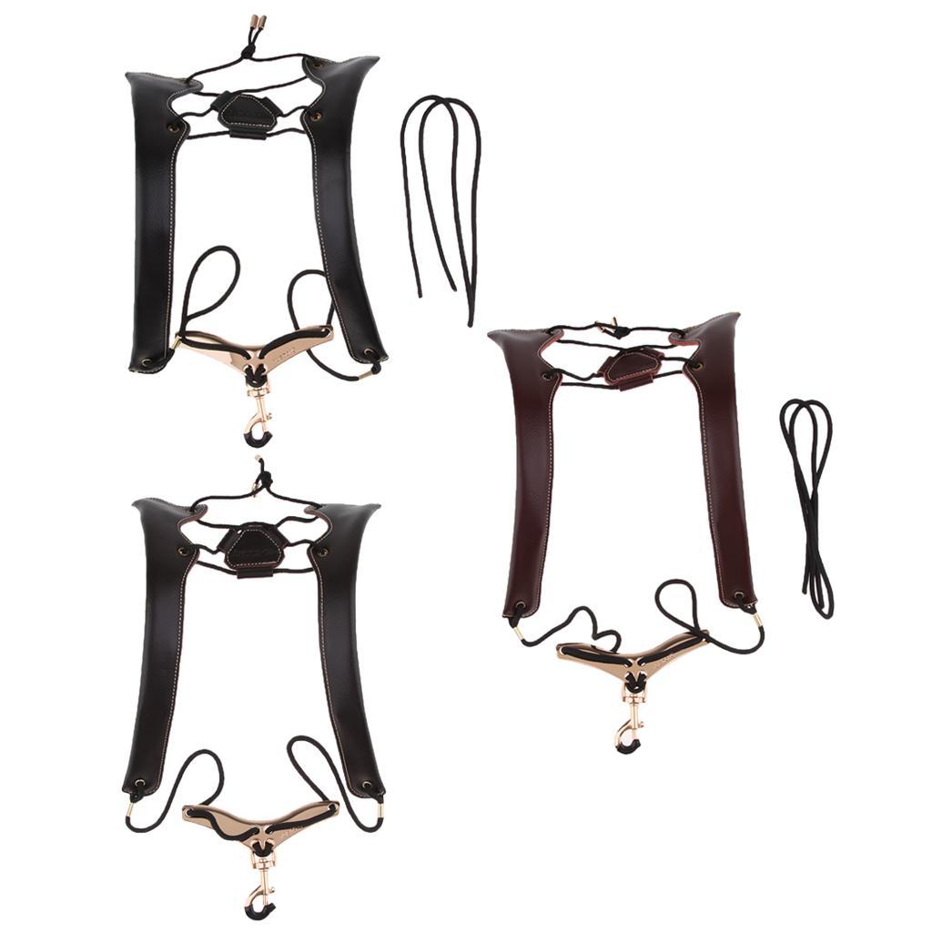 Leather Saxophone Neck Shoulder Strap Padded Belt Wind Instrument Accessory