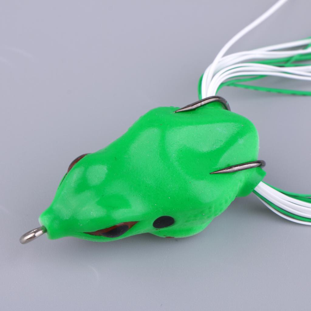 5pcs Soft Frog Fishing Lure Bass Snakehead Bait for Jigging Casting Tackle