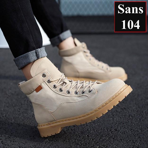 Giày Cao Cổ Nam Giày Boot Nam Sans104 Sans Shop