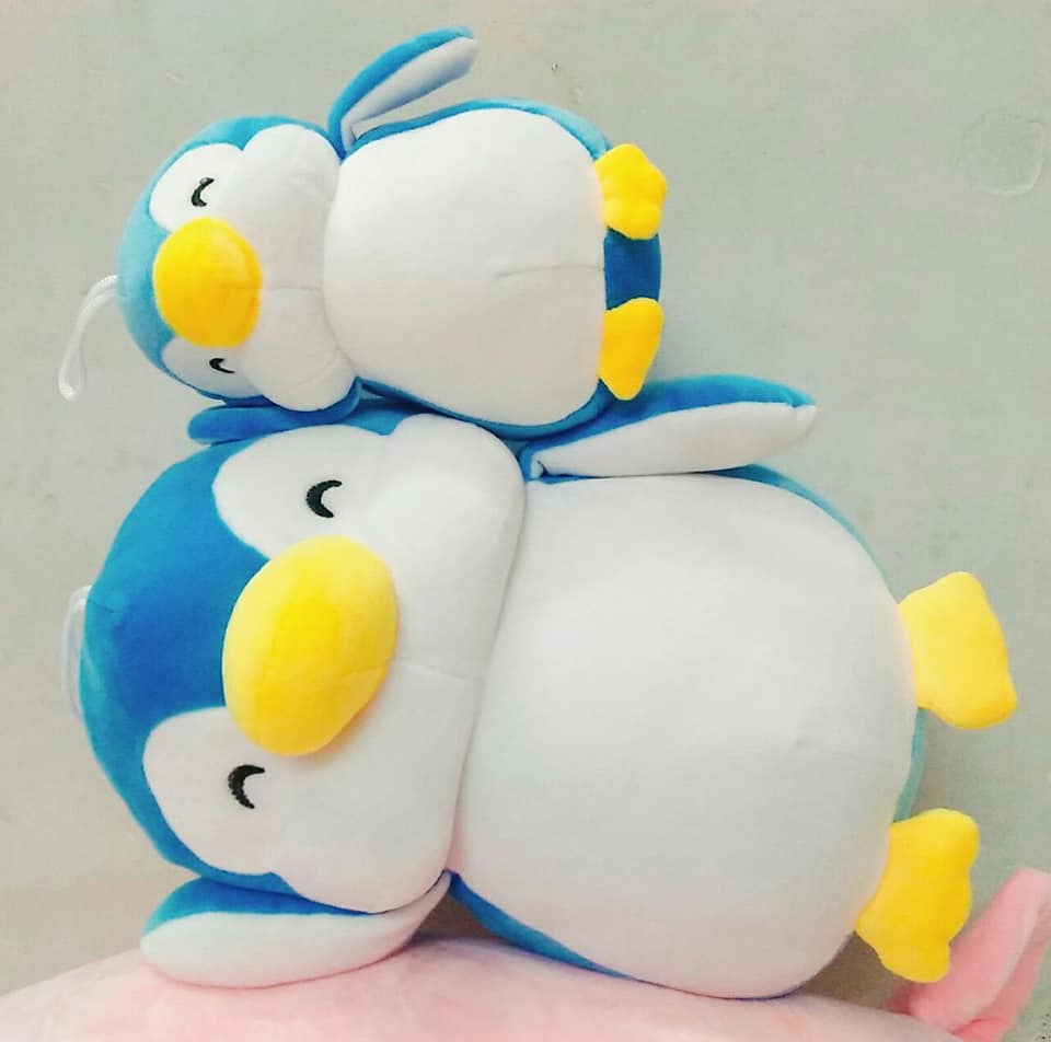 Gấu Bông Chim Cánh Cụt Siêu Mềm Mịn Dễ Thương Cho Bé (20cm--->45cm) Vải Miniso 4 Chiều Co Giãn Êm Ái, Hàng Cao Cấp An Toàn Cho Trẻ Nhỏ