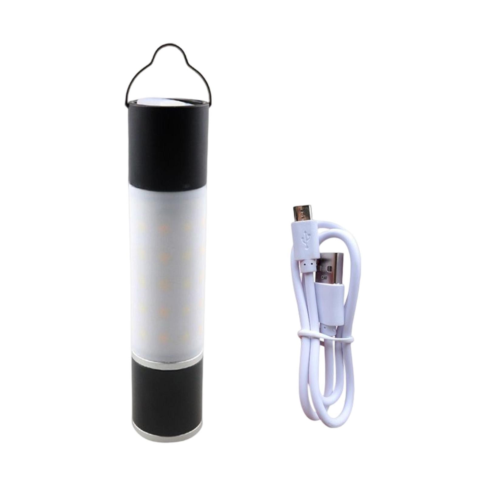 3Pcs Mini Flashlight USB Rechargeable for Camping Hiking