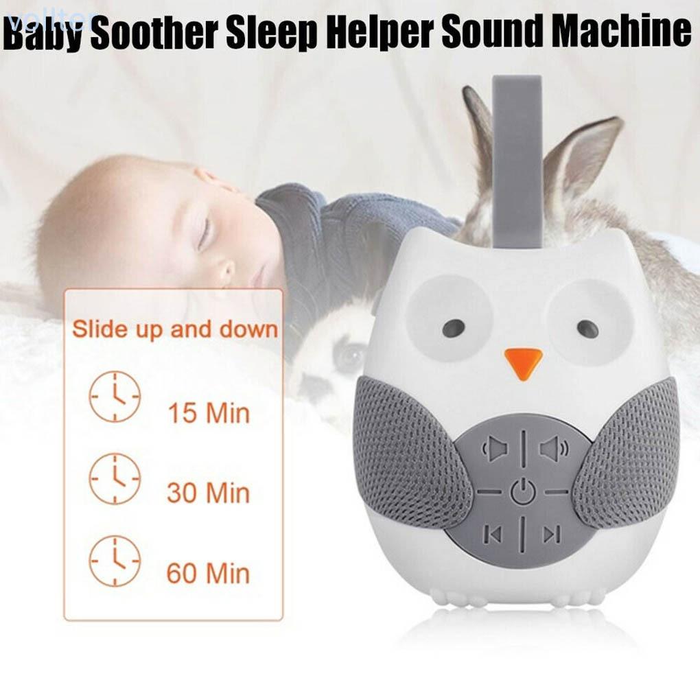 White Noise Player Portable Sleep Sound Machine Soothing Music Player for Baby Room Stroller -VOLLTER