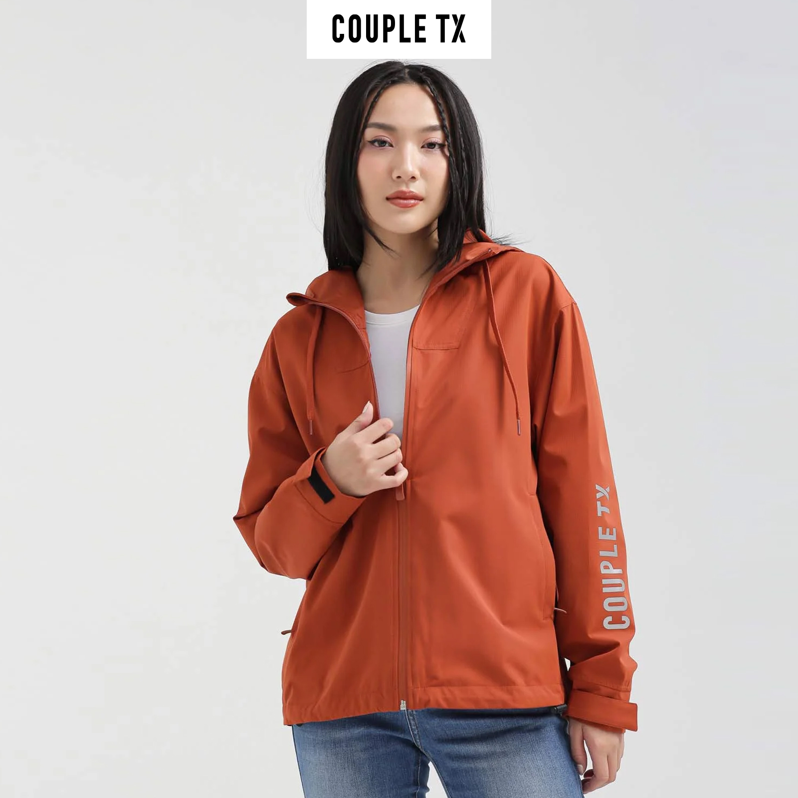 COUPLE TX - Áo Khoác Nữ Dù Trượt Nước Vải Gân Mờ WOP 2029