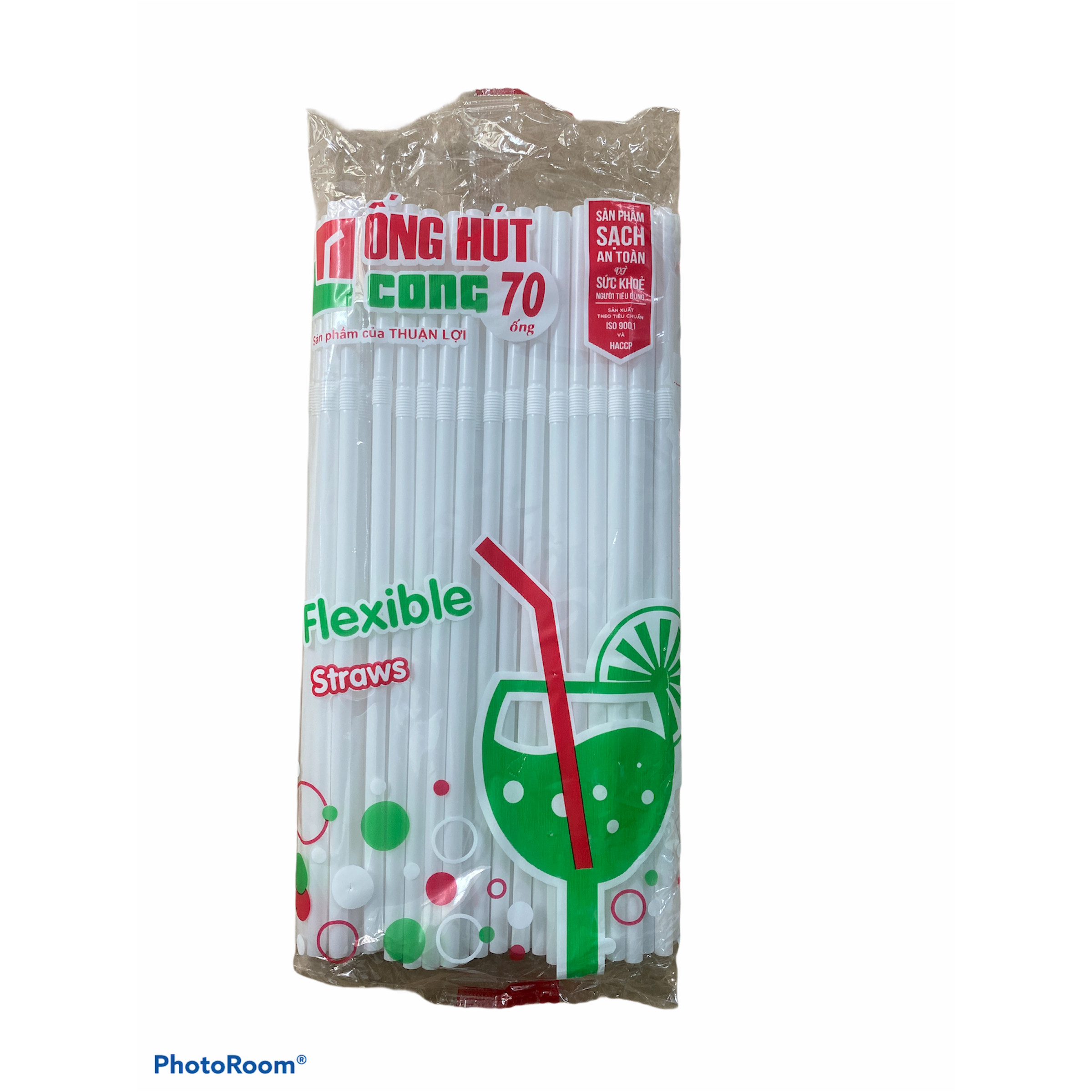 - Ống hút cong - Loại gói