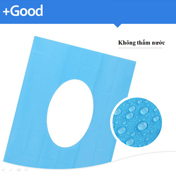 Túi 10 miếng giấy lót vệ sinh dùng một lần không thấm nước nhỏ gọn tiện dụng phù hợp với mọi lứa tuổi