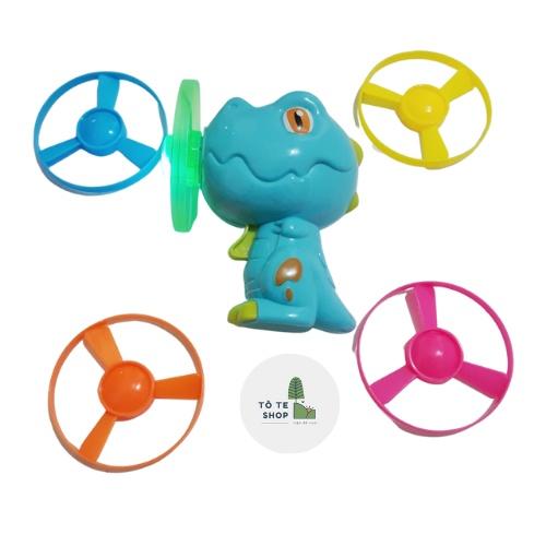 Đồ chơi bắn chong chóng phát sáng hình khủng long cực dễ thương dành cho bé,máy bắn con quay hình khủng long