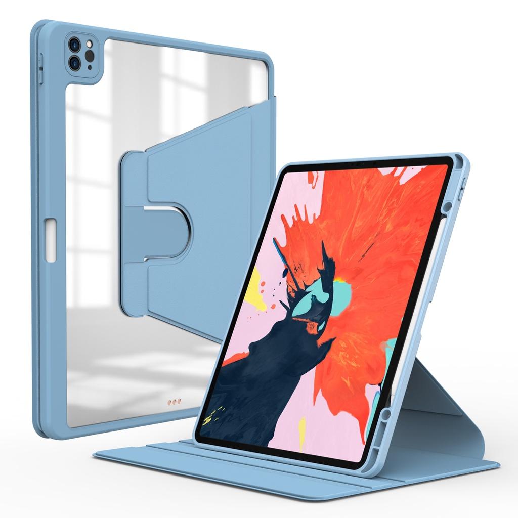 Hình ảnh Bao da Cho iPad Pro 11 inch 2024 M4 , iPad Gen 7/8/9 10.2 , iPad Gen10 2022 , iPad Air 4 ,Air5 , Air6 11inch M2 , Có khe để bút, xoay 2 chiều hiệu Wiwu Folio Smart Case - Hàng chính hãng