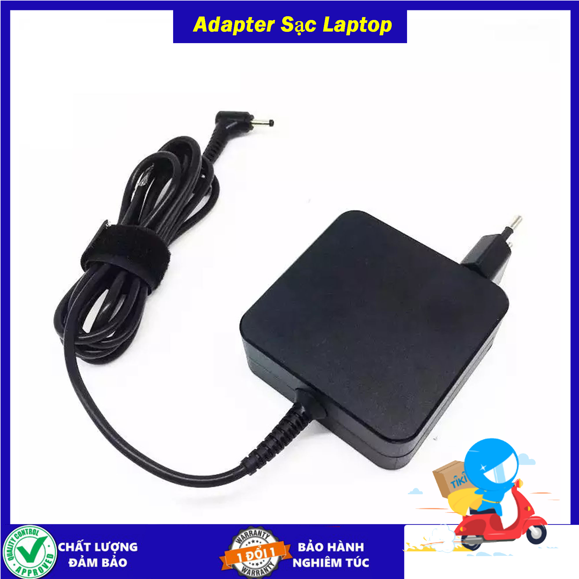 Sạc cho Laptop Lenovo - Sạc Vuông Zin 20V 2.25a 3.25a - công suất 45w/65w - Chân nhỏ 4.0mm x 1.7mm - Tặng kèm dây nguồn - Hàng Chính Hãng Zin New Seal