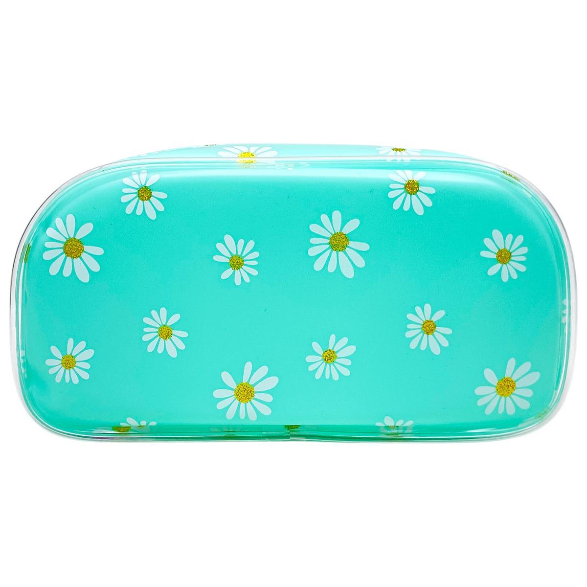 Bóp Viết Nhựa Hoa Cúc Xanh Mint - AGLQ230007