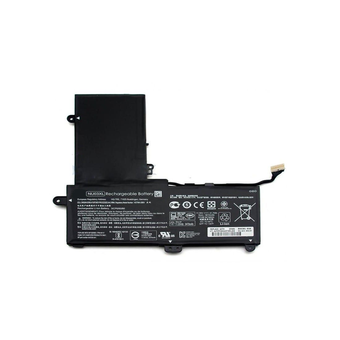 Pin dành cho Laptop HP Pavilion x360 11-U000 Series 11-U113TU 11-AB000 Series 11-AB033TU 11-AB009LA - NU03XL