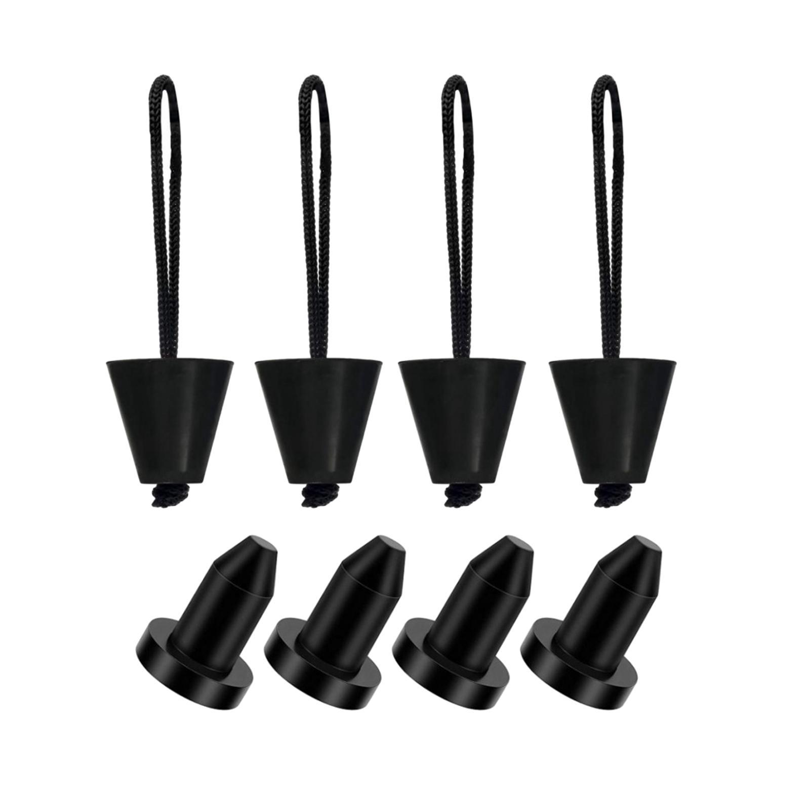 8x Kayak Scupper Plug Kayak Drain Plug Accessories Supplies Silicone Drain Holes Stopper Bung for Raft Fishing Boat Canoe