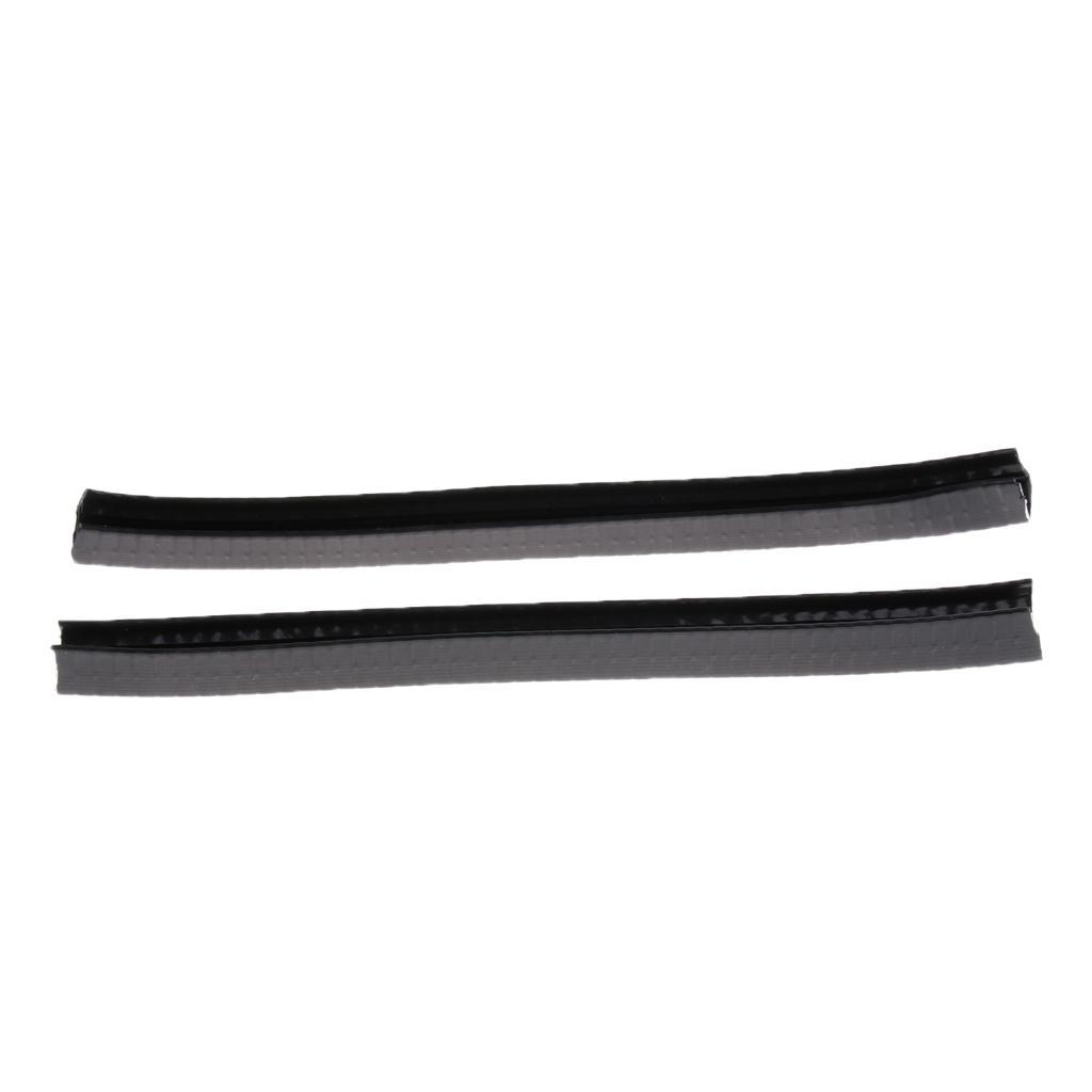 4pcs Rubber Longboard Skateboard Deck Protection Strip Outdoor Skating Accessories Black