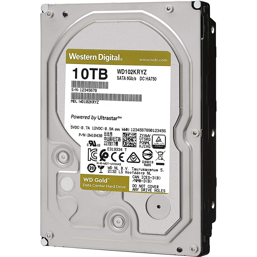 Ổ cứng Desktop WD HDD Gold 10TB WD102KRYZ - Hàng Chính Hãng