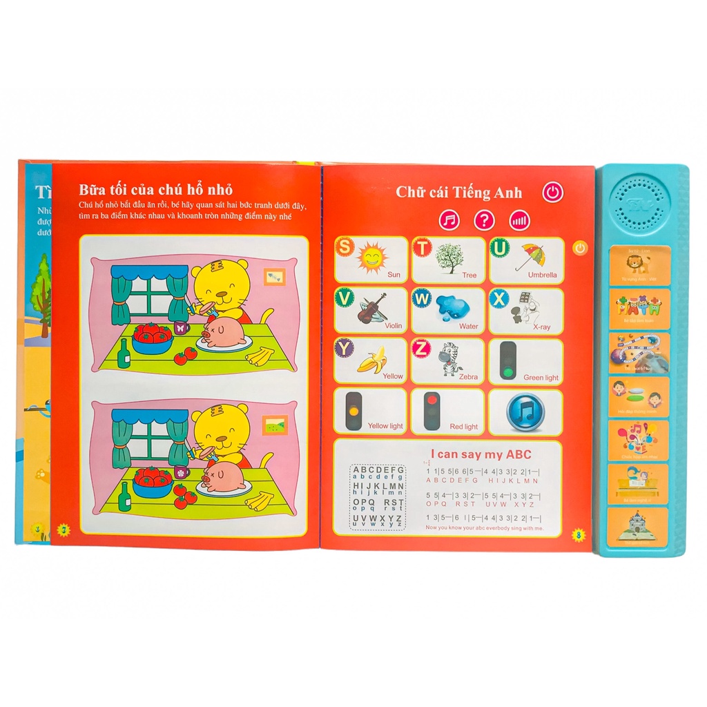 Sách nói Điện tử Song ngữ Anh - Việt cho trẻ em - Sách điện tử đa chức năng giáo dục sớm