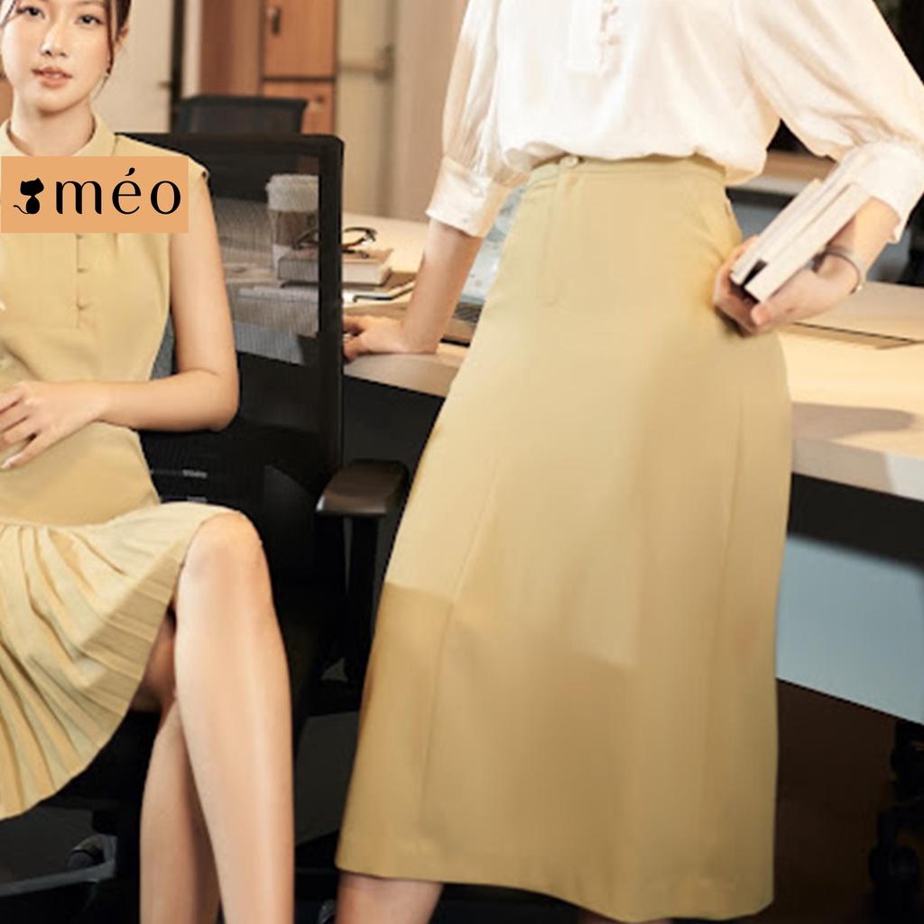 Chân váy nữ Méo shop dáng dài công sở kiểu Hàn Wory