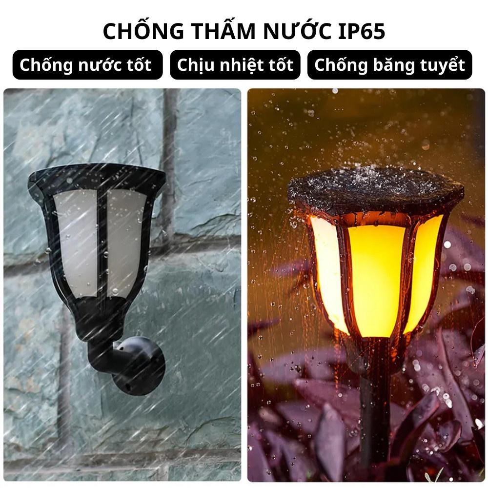 Đèn năng lượng mặt trời treo tường/cắm đất 23 Lumen JG-Flame cảm biến CDR