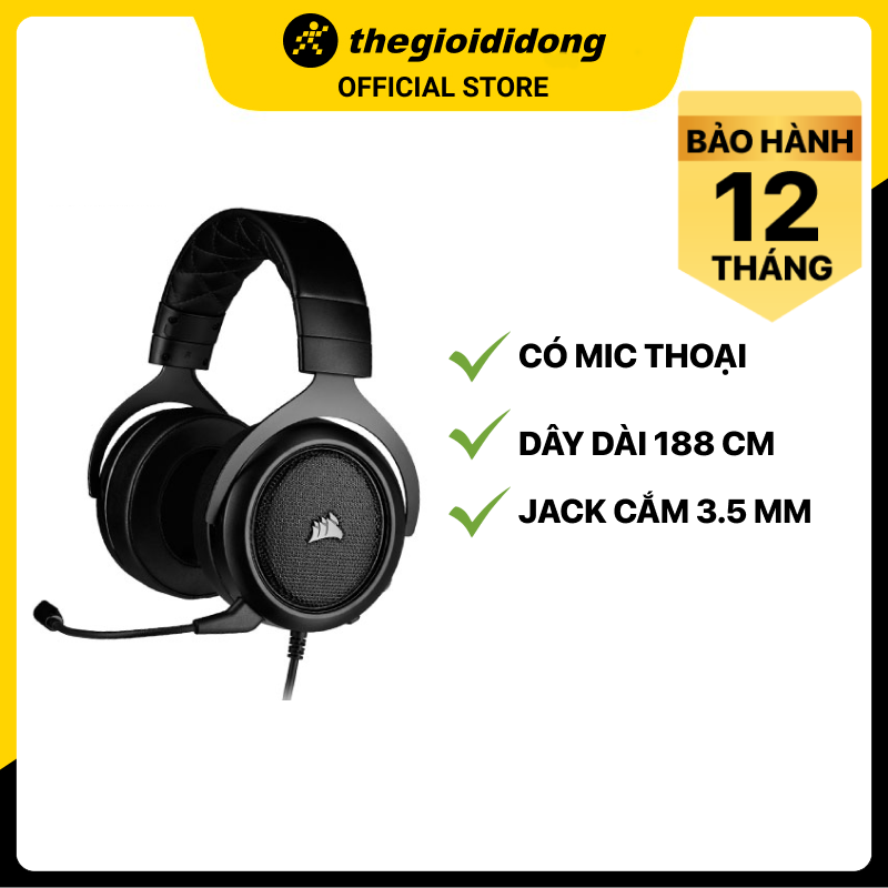 Tai Nghe CORSAIR HS50 PRO STEREO- Hàng Chính Hãng