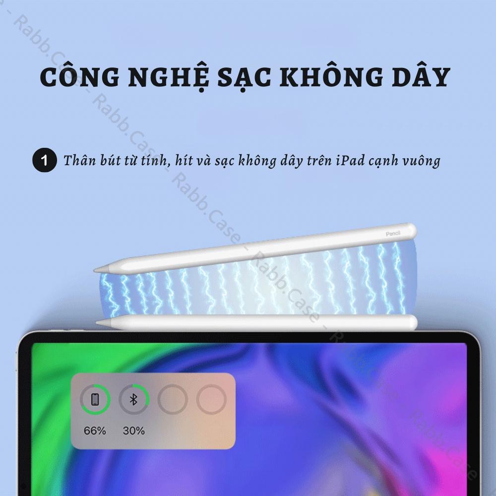 Bút cảm ứng chống chạm nhầm, vẽ nét nghiêng, sạc không dây cho Tablet Táo cạnh vuông, thay được ngòi kim loại