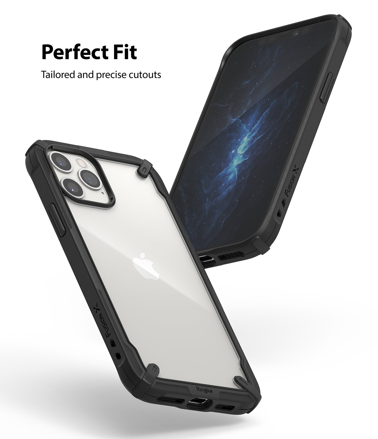 Ốp lưng chống sốc hàng hiệu Ringke Fusion X cho iPhone 12 Series - Hàng nhập khẩu