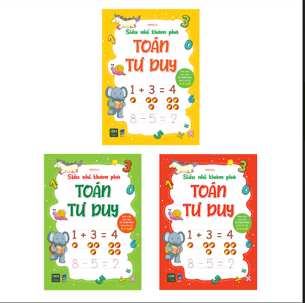 COMBO 3 CUỐN SIÊU NHÍ KHÁM PHÁ TOÁN TƯ DUY