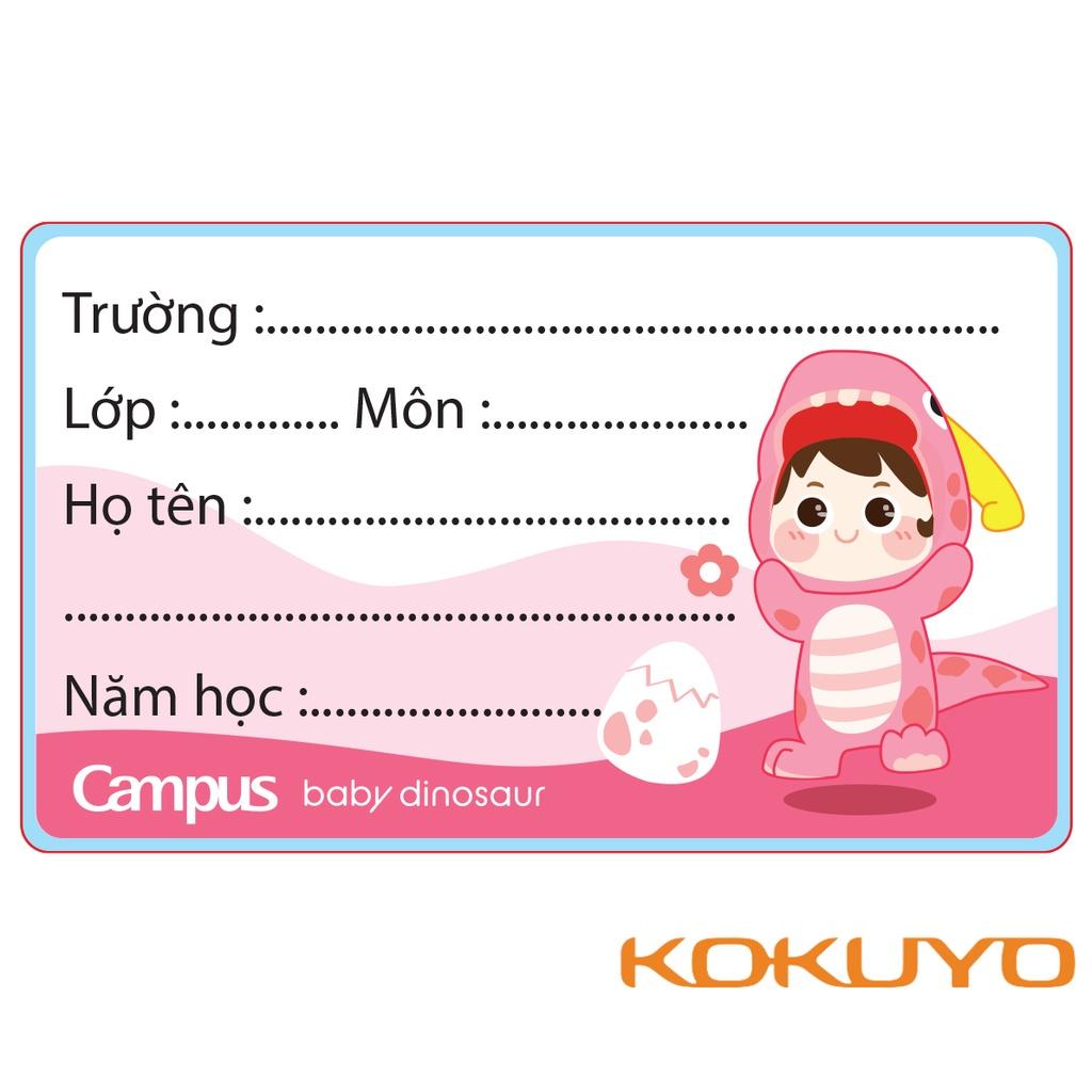 Nhãn Vở dễ thương Campus Zoo-2 12 Miếng Campus