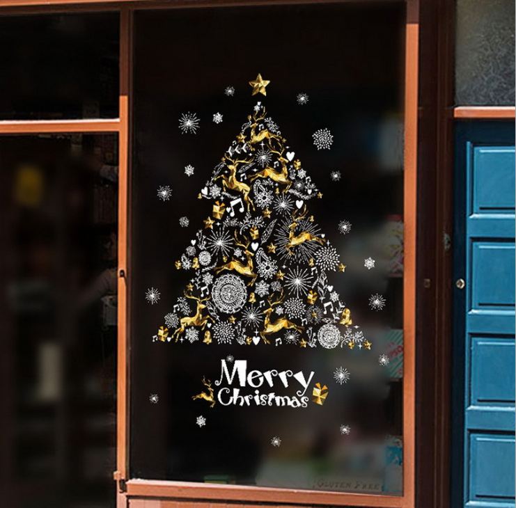 Decal cây thông trang trí Noel