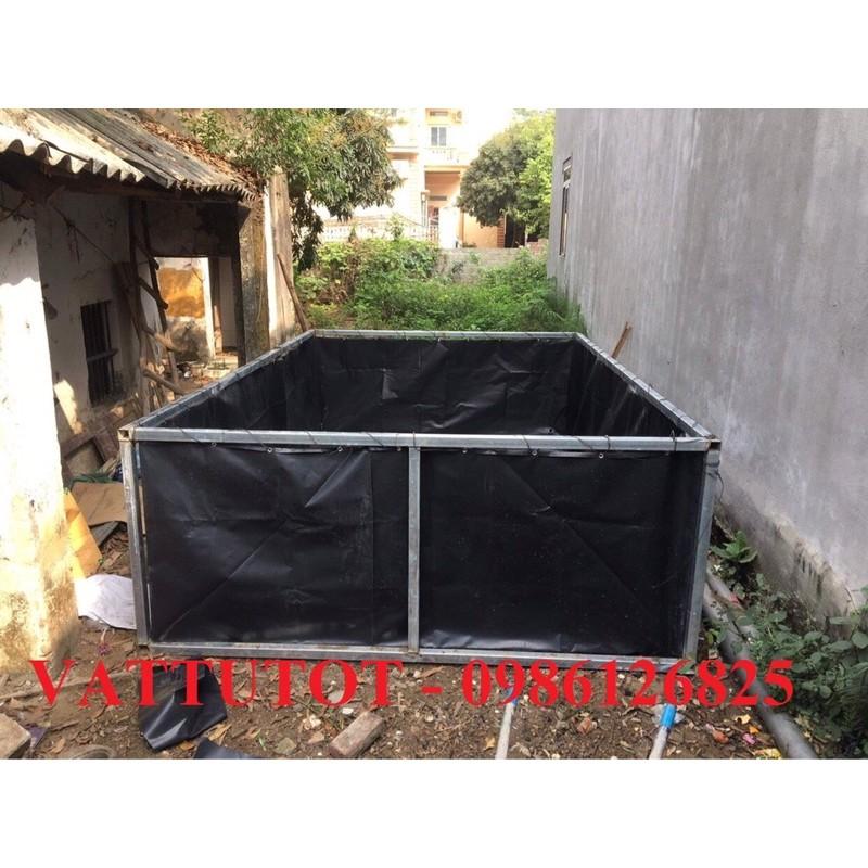 BỂ BẠT NUÔI ỐC, NUÔI CÁ băng HDPE KT 3x1x0.7m