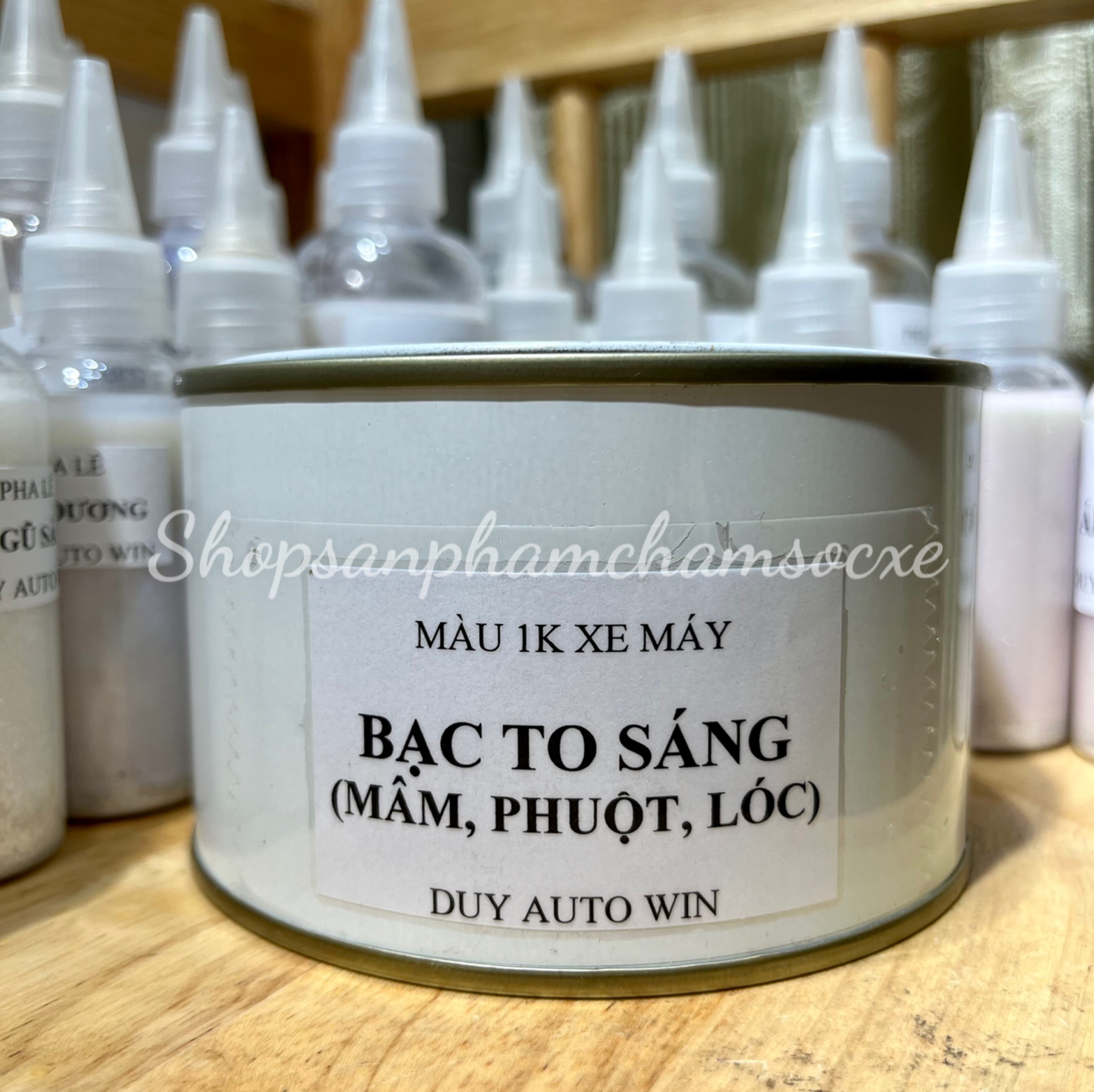 Sơn bạc to sáng 1k đóng lon 500g - Sơn phủ bóng