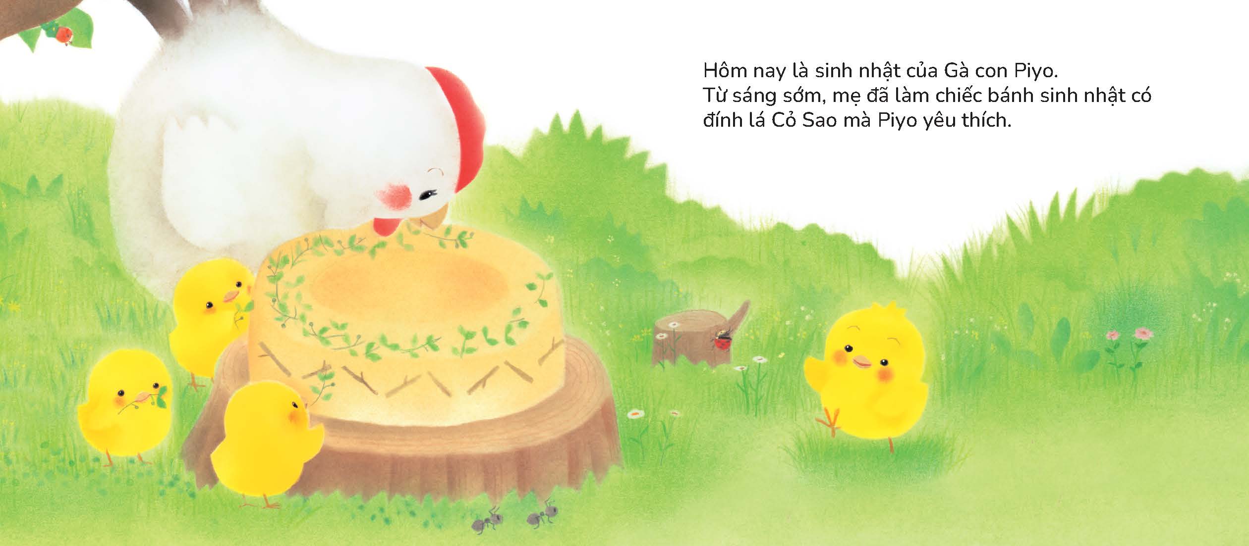 Gà con Piyo vào Ngày sinh nhật - Sách tranh Pop-up