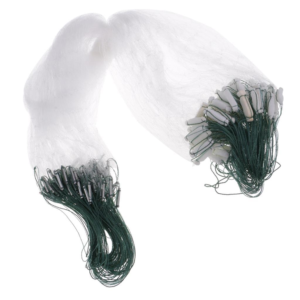 2X Finished Fishing Gill Net with Small Mesh Gill All Size Hole Size 2x2cm