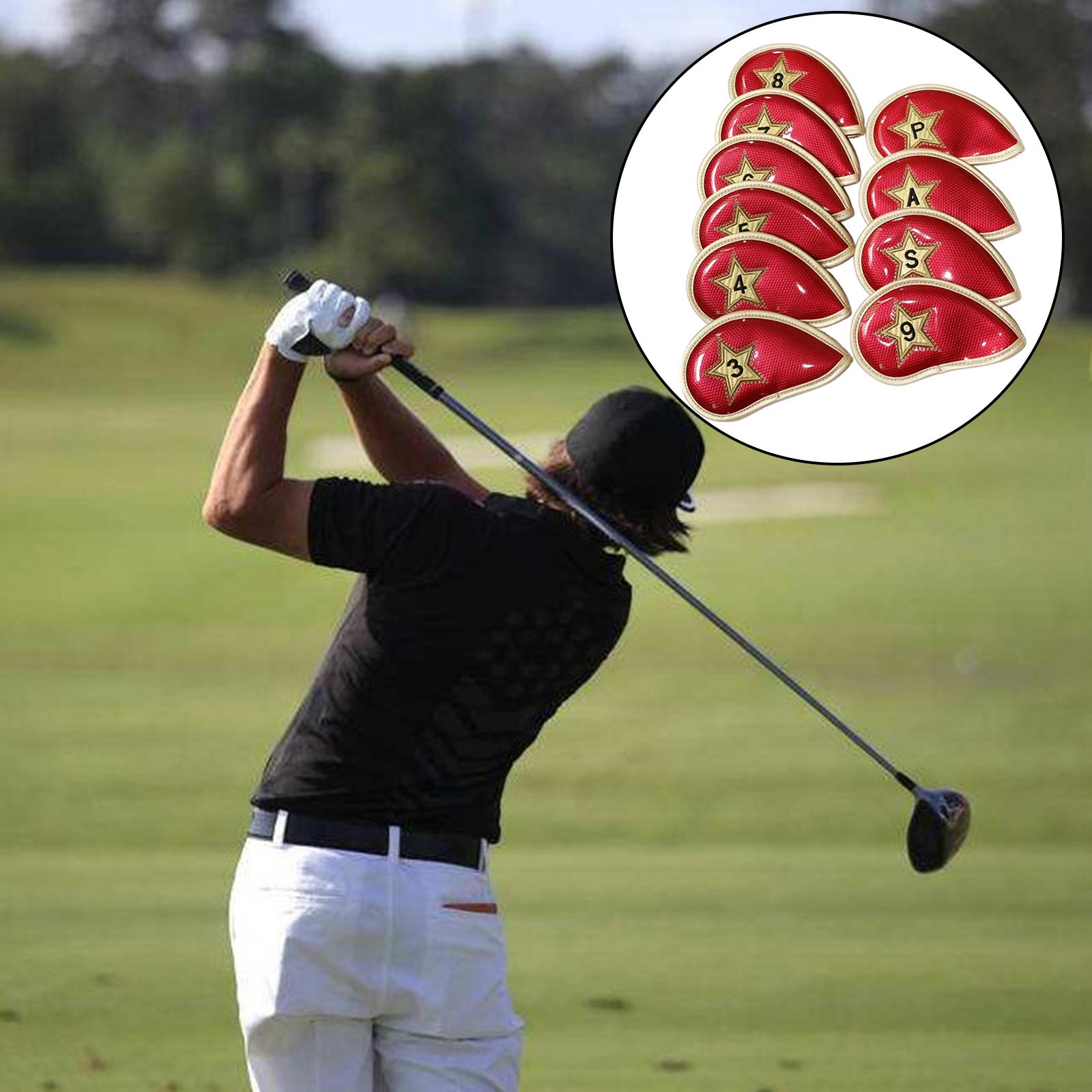 10x Golf Club Iron Head Cover Protection Headcover