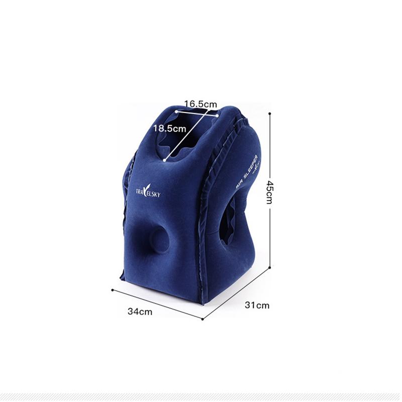 Nâng Cấp Bơm Hơi Đệm Khí Du Lịch Gối Tựa Đầu Cằm Hỗ Trợ Đệm Cho Máy Bay Máy Bay Xe Ô Tô Văn Phòng Còn Lại Cổ Ngủ Trưa Gối