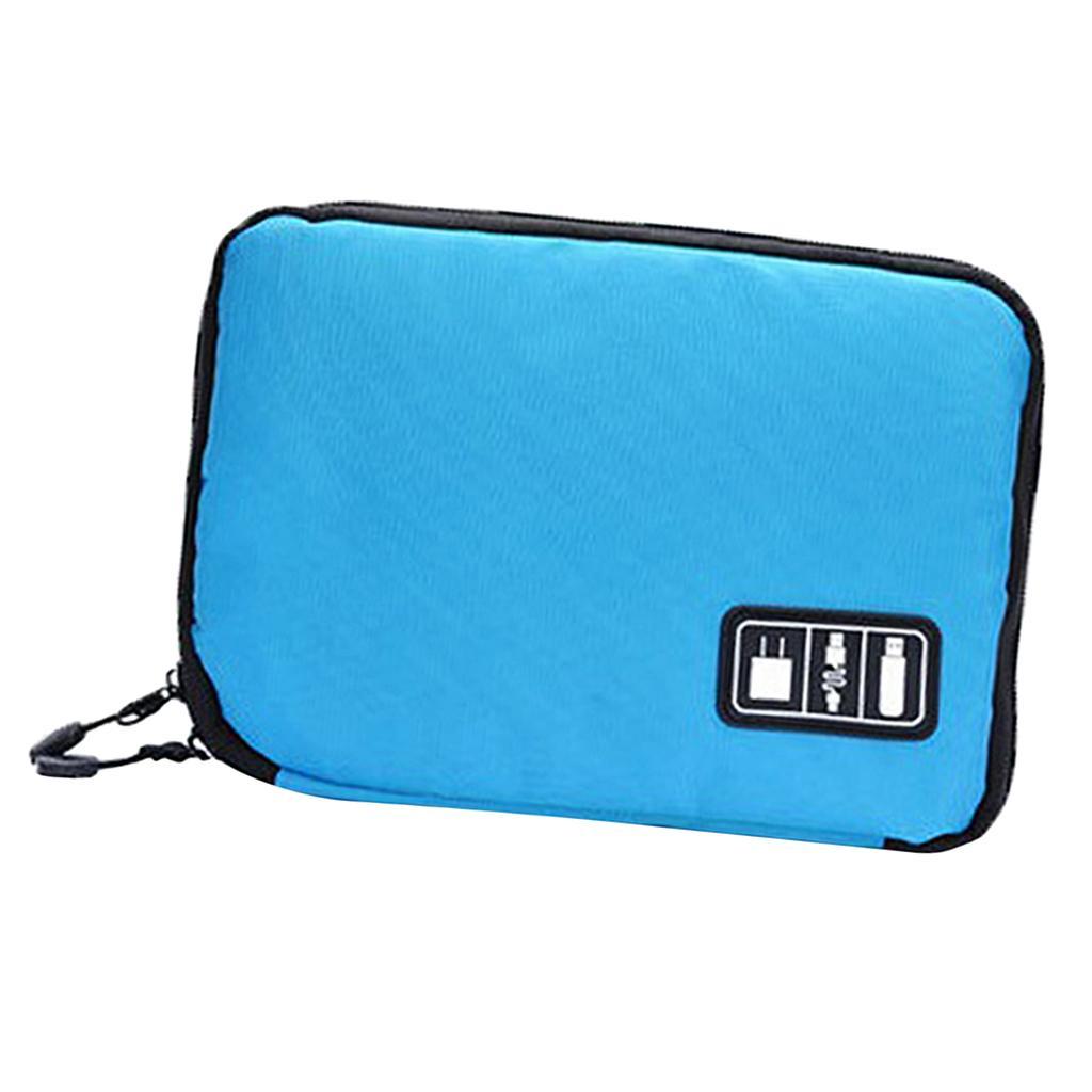 Portable Case Pouch Storage Bag For Earphone Data Cable Charger USB