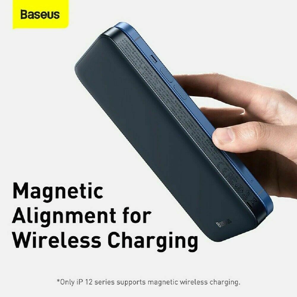 Pin dự phòng sạc không dây tích hợp nam châm Baseus Magnetic Wireless Quick Charging Power Bank (10000mAh) - Hàng chính hãng