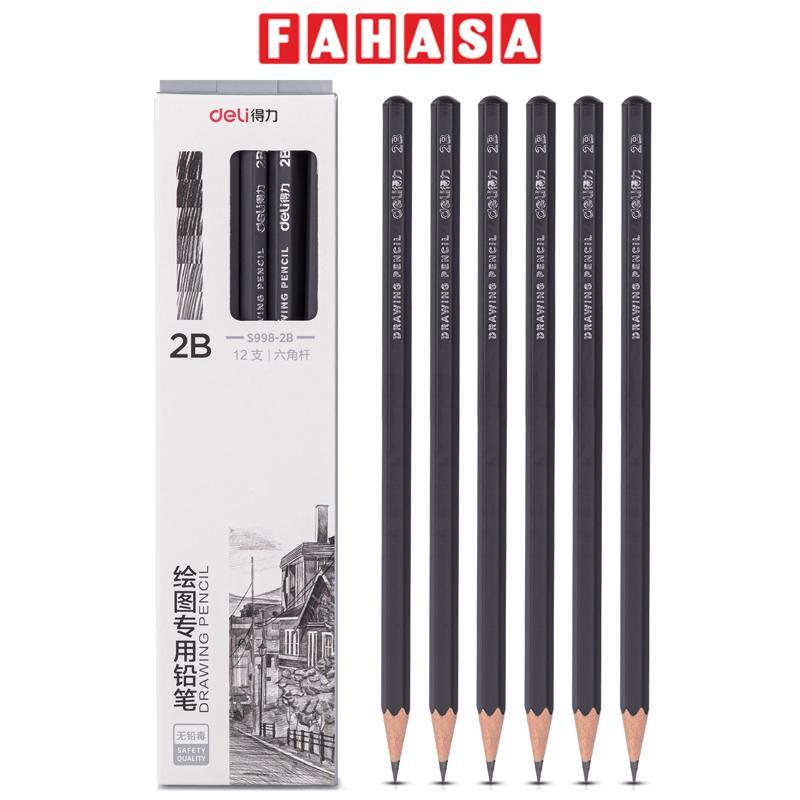 Bút Chì Phác Hoạ Chuyên Dụng 2B - Deli S998-2B