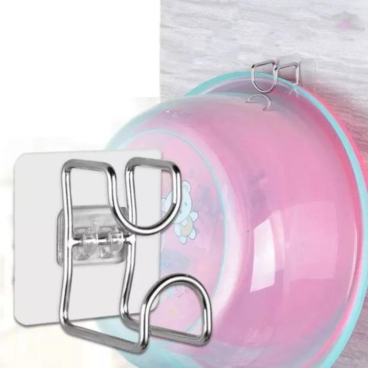 Móc Treo Thau Chậu, Đồ, Khăn Dán Tường Nhà Tắm Chịu Lực Siêu Chắc Siêu Bền Inox 304 Đa Năng