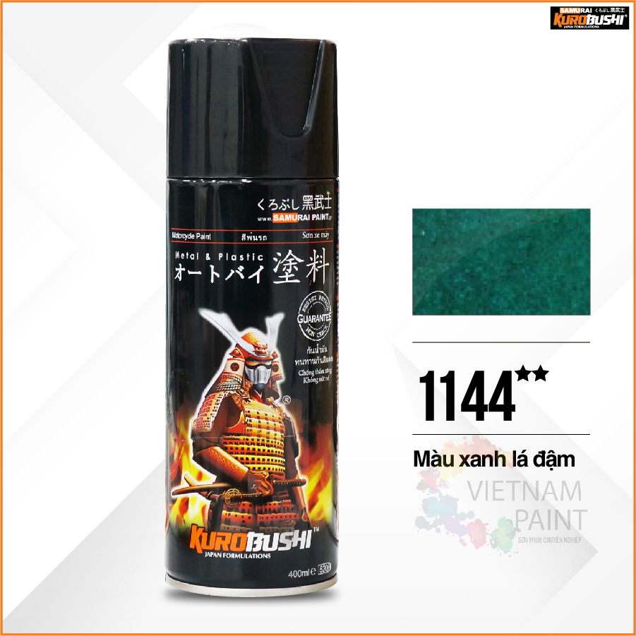 Sơn xịt Samurai Kurobushi - MÀU XANH ĐẬM 1144 (400ml)