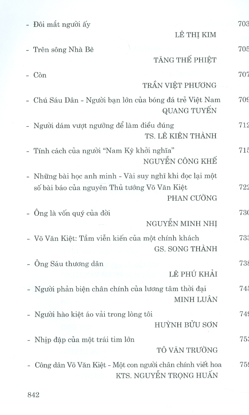 Võ Văn Kiệt - Một Nhân Cách Lớn, Nhà Lãnh Đạo Tài Năng Suốt Đời Vì Nước Vì Dân (Hồi ký) (Bản giới hạn, in 100 quyển)