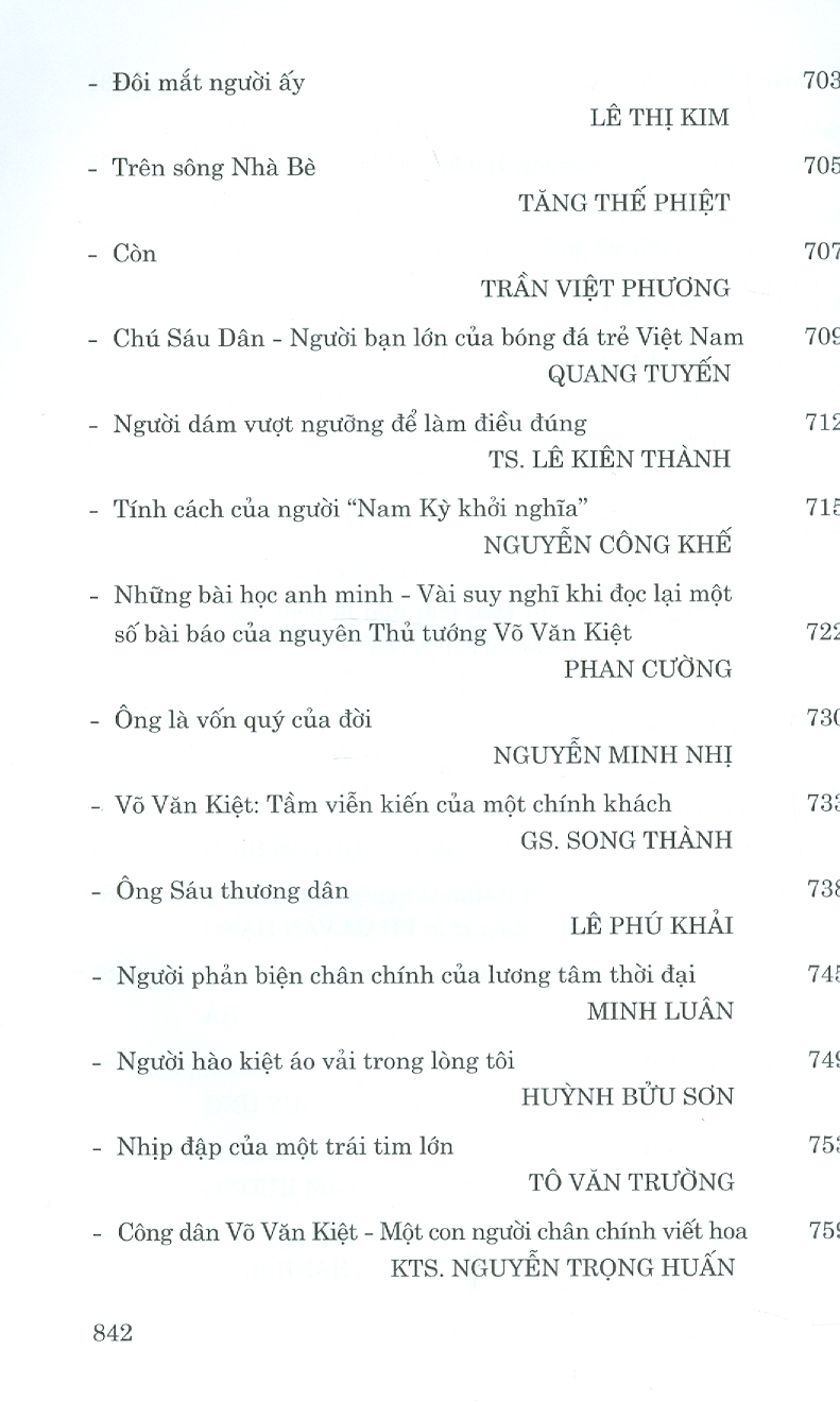 Võ Văn Kiệt - Một Nhân Cách Lớn, Nhà Lãnh Đạo Tài Năng Suốt Đời Vì Nước Vì Dân (Hồi ký) (Bản giới hạn, in 100 quyển)