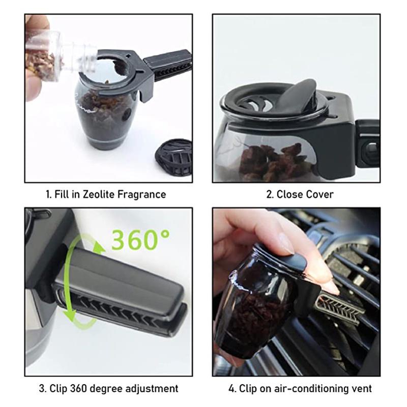 Nước Hoa Ô Tô / Tinh Dầu Thơm Xe Hơi / Nước Hoa Ô Tô Kẹp Cửa Gió / Nước Hoa Ô Tô Cao Cấp / Dụng Cụ Khuếch Tán Nước Hoa Xe Ô Tô / Zeolite