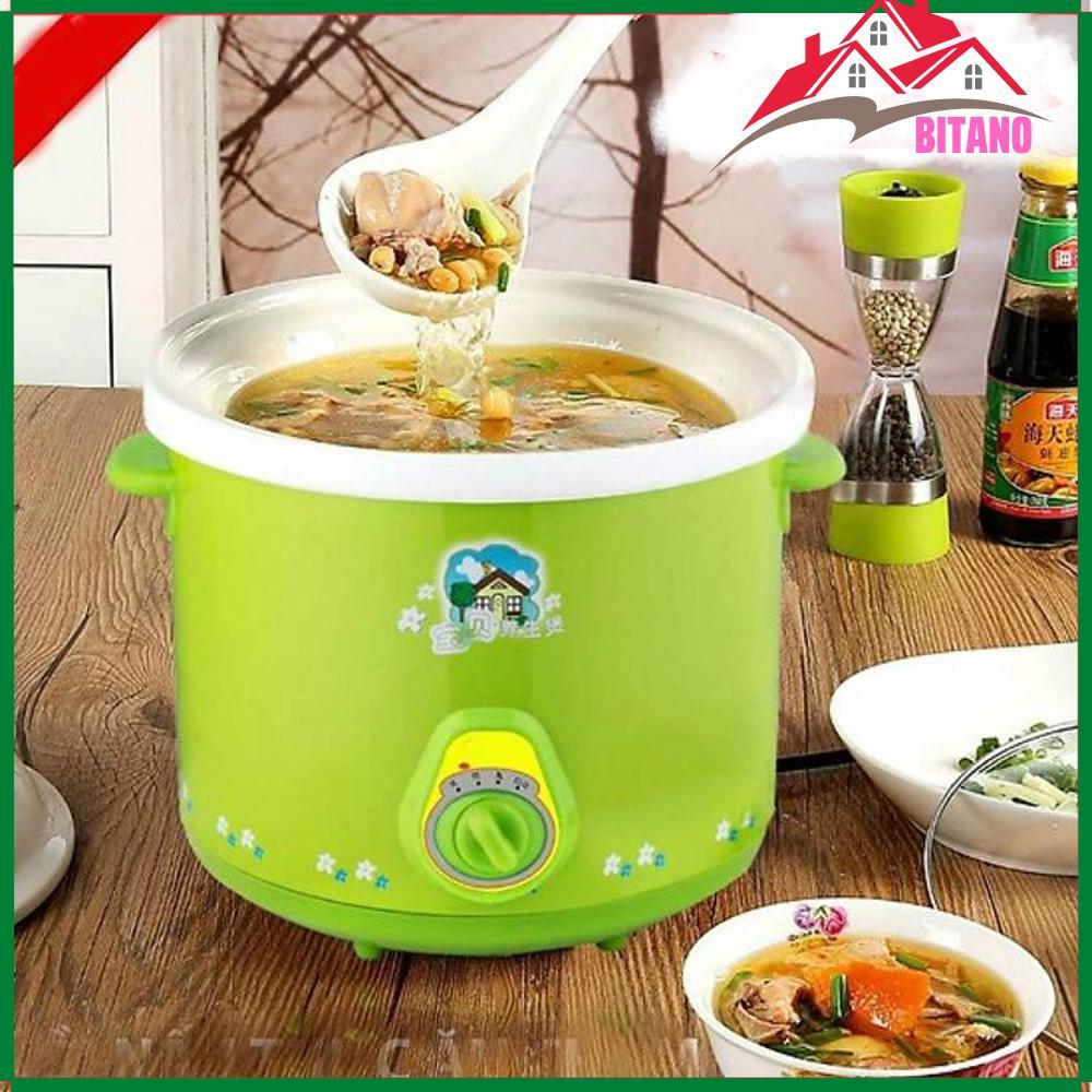 Nồi Điện Nấu Cháo Hầm Thịt Kho Cá BITANO Đa Năng 2.5L