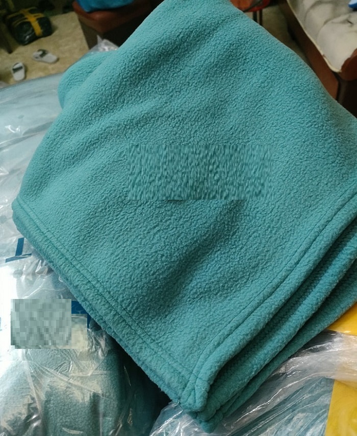 Combo 3 chăn nỉ xanh kích thước