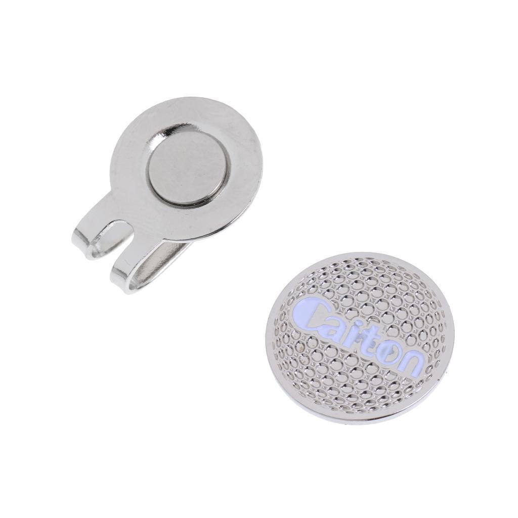 Alloy Golf Hat / Cap / Visor Clip with Golf Ball Marker Golf Accessories