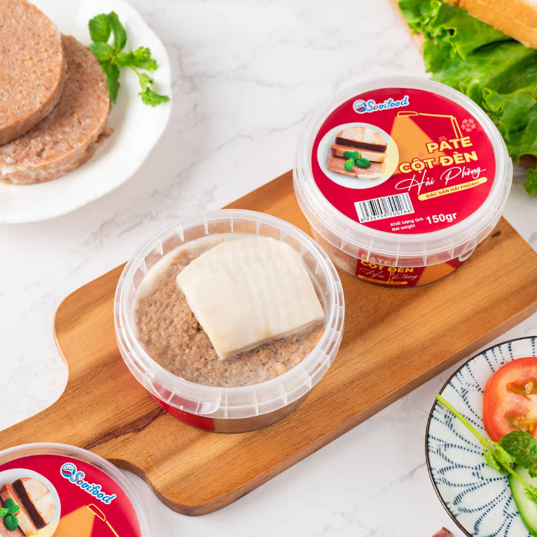 Pate Cột Đèn Hải Phòng Sovifood - Pate Tươi Nhiều Thịt Ít Gan, OCOP 3 Sao Hải Phòng - 350G
