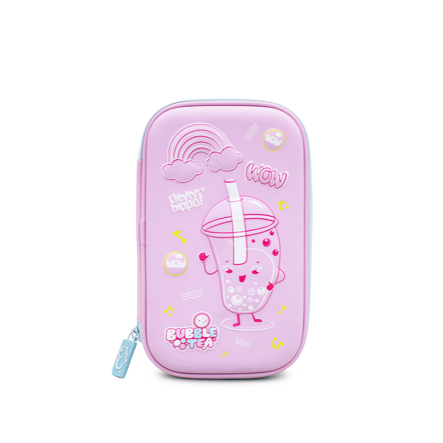Bóp Viết  3D  Boba Sành Điệu CLEVER HIPPO HC1106/PINK
