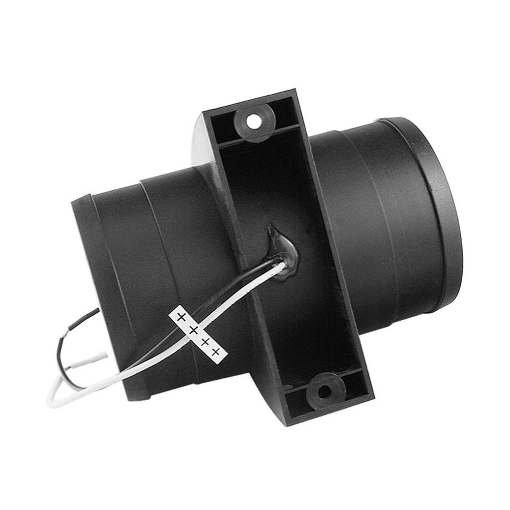 3" Boat In Line Bilge Blower Fan 12V Marine Cabin Engine Ventilation Black